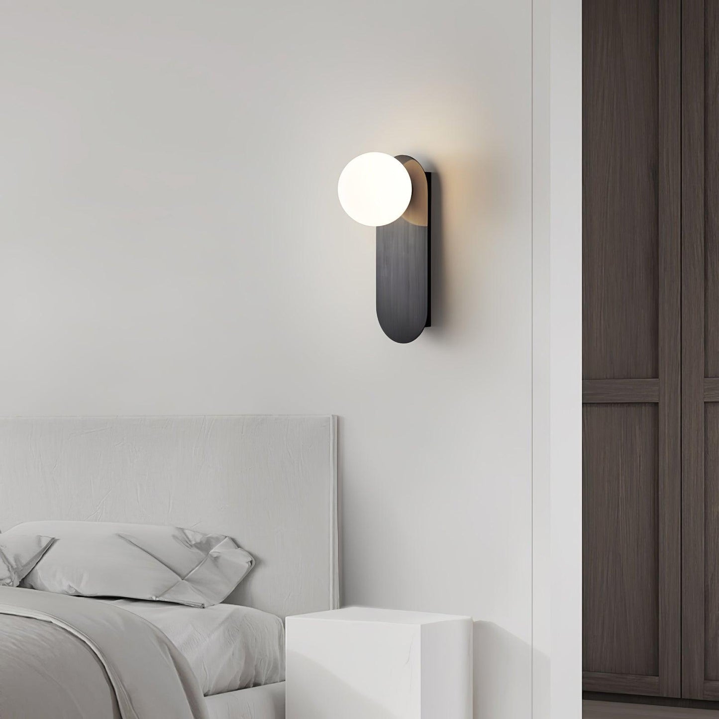 Globe Wall Sconce | Brass & Glass | Set of 2