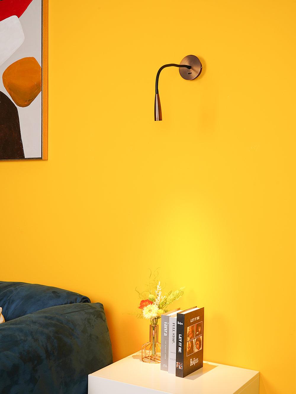 Flexi Hose Wall Light Sconce | Metal & Aluminum | Gold & Brushed Bronze | Set of 2