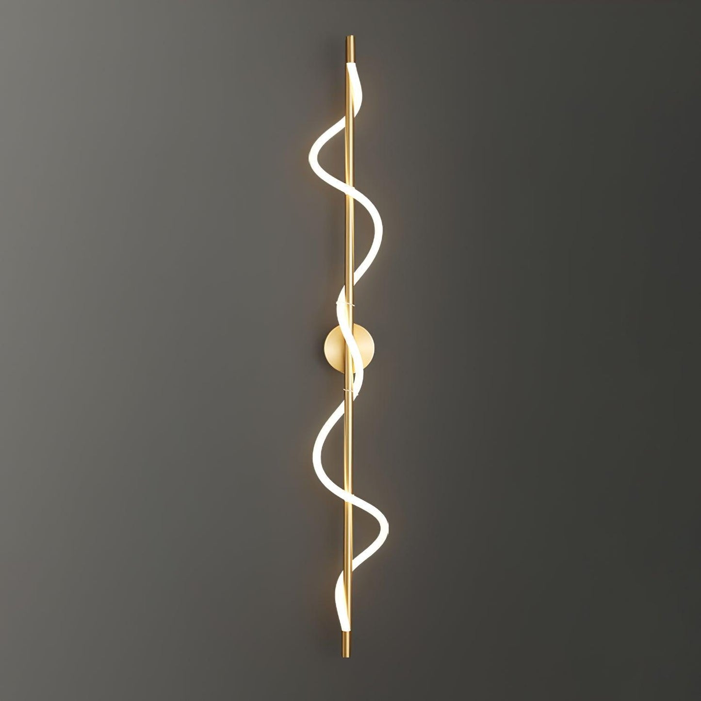 Flexible Linear Curve Wall Lamp | Silicone & Metal | Set of 2