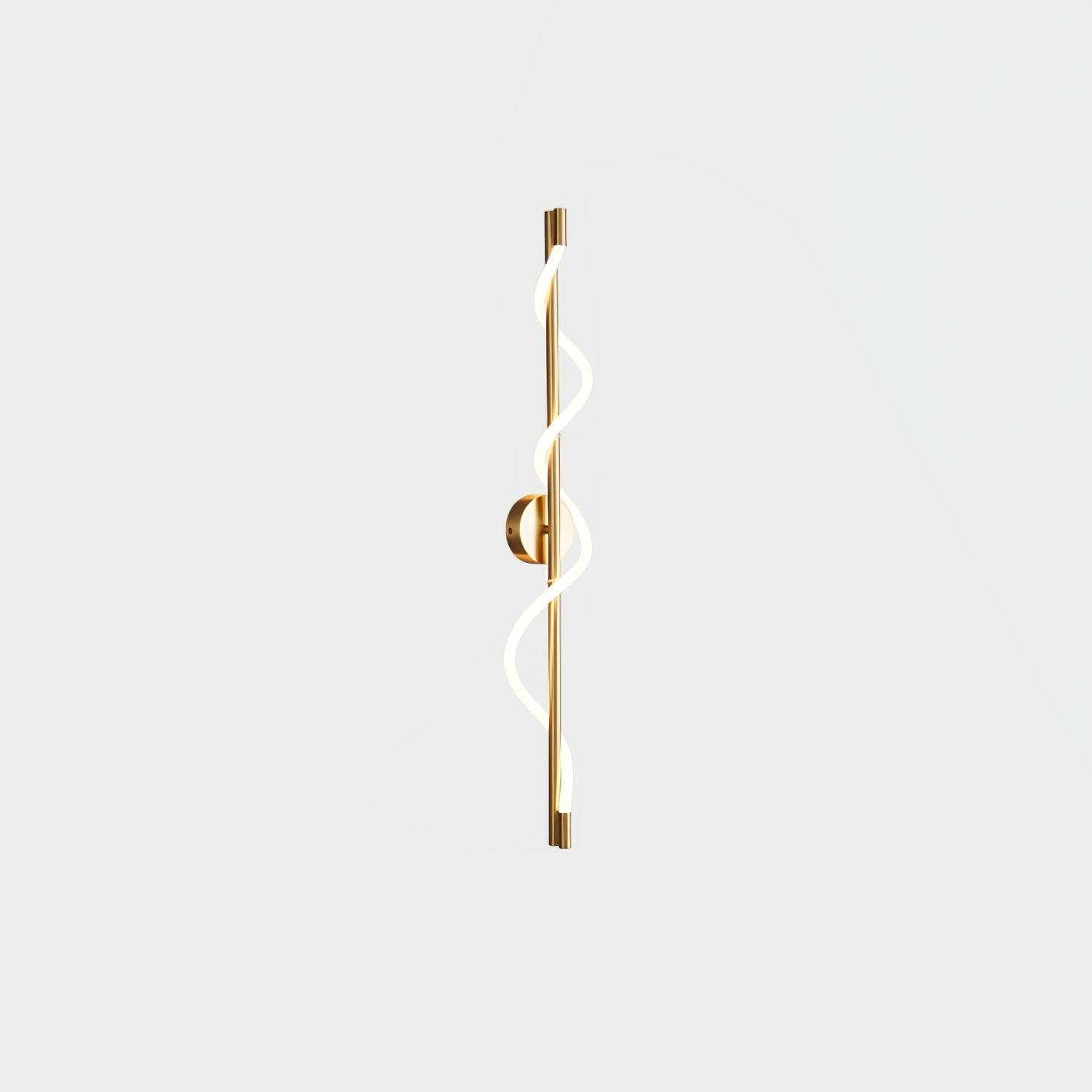 Flexible Linear Curve Wall Lamp | Silicone & Metal | Set of 2