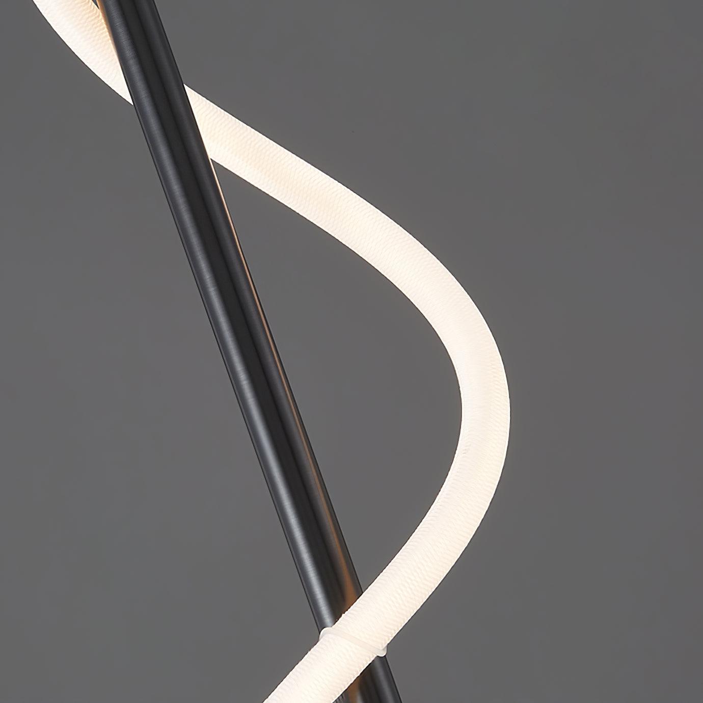 Flexible Linear Curve Wall Lamp | Silicone & Metal | Set of 2