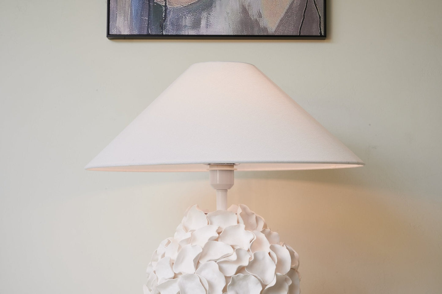 Florae Table Lamp | Ceramic Base | White