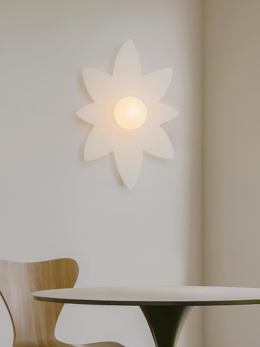 Flowers Wall Lamp | Resin & PC | White