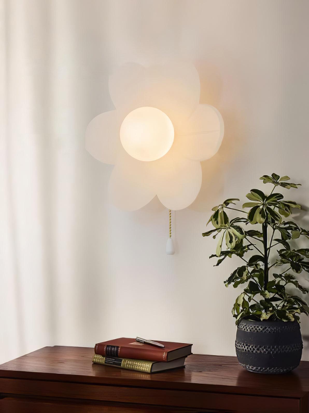 Flowers Wall Lamp | Resin & PC | White