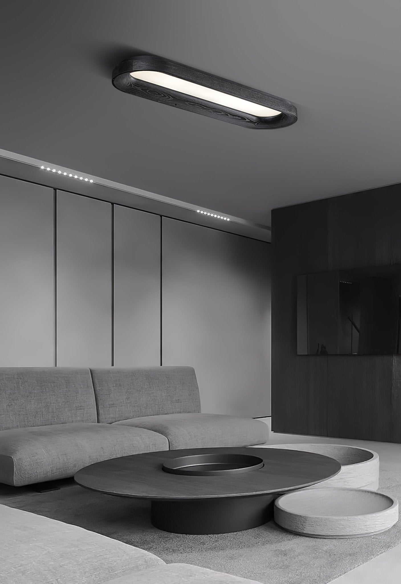 Flowing Cloud Ceiling Lamp | Wood, Metal, Acrylic | White Shade