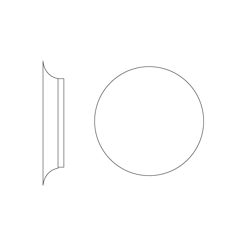 Geometric Disc Wall Lamp | Metal & Acrylic | Black or White