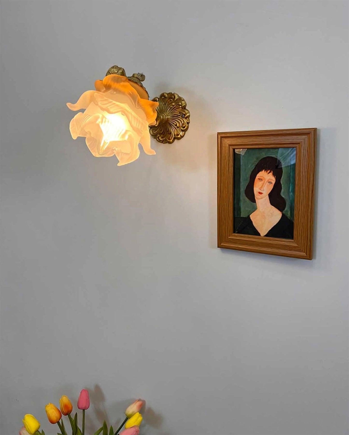 Flying Angel Wall Light | Baroque Design | Copper Finish