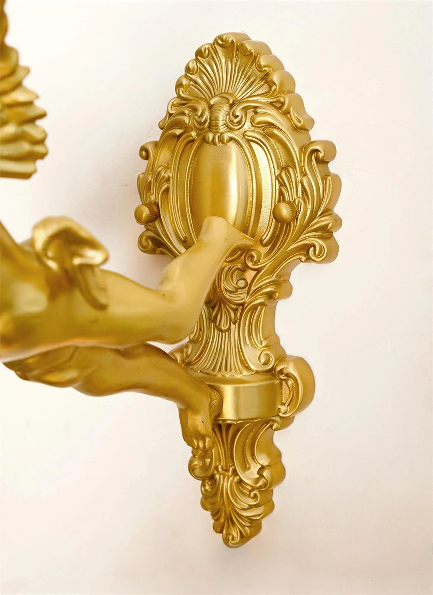 Flying Angel Wall Light | Baroque Design | Copper Finish