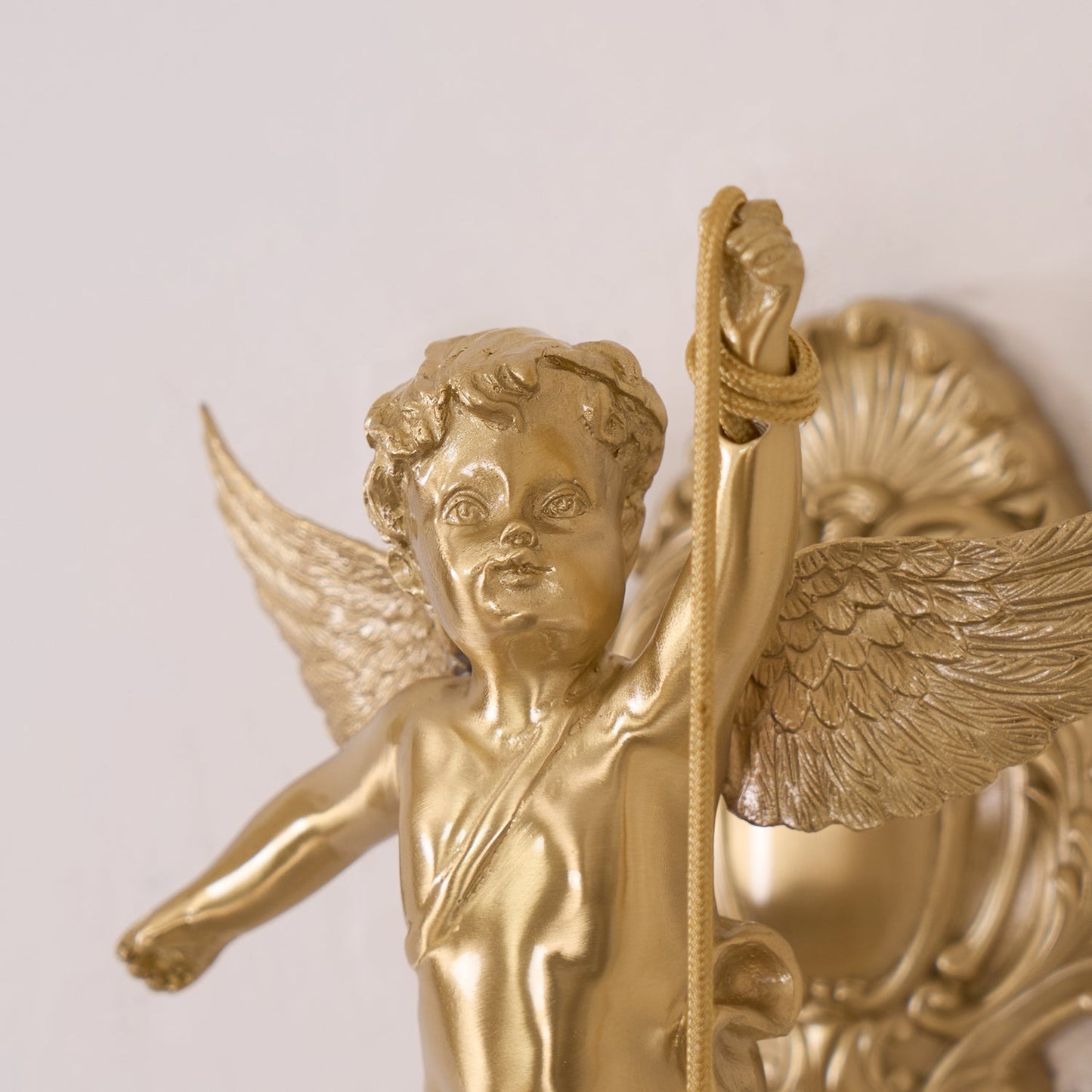 Flying Angel Wall Light | Baroque Design | Copper Finish