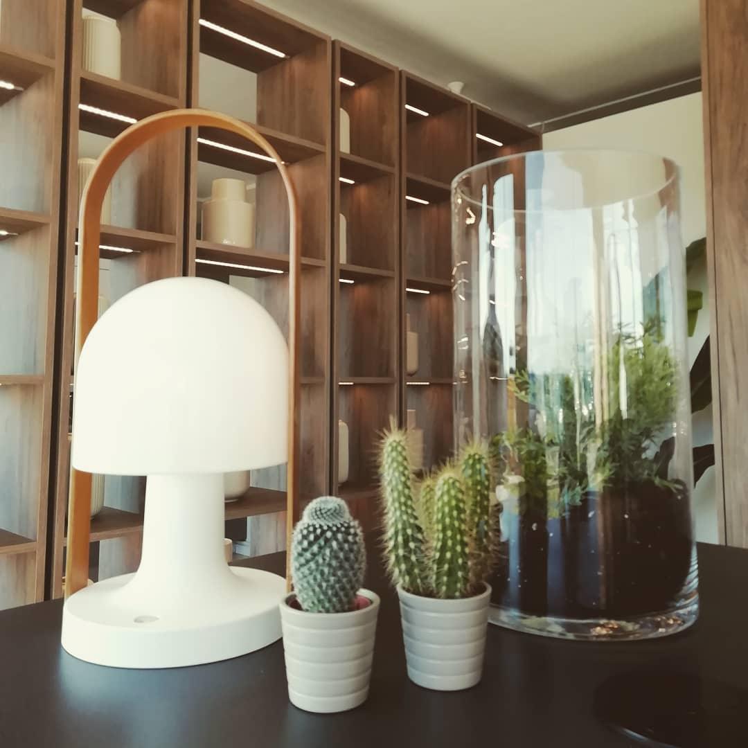 Follow Me Table Lamp | Iron, Glass | Adjustable Light