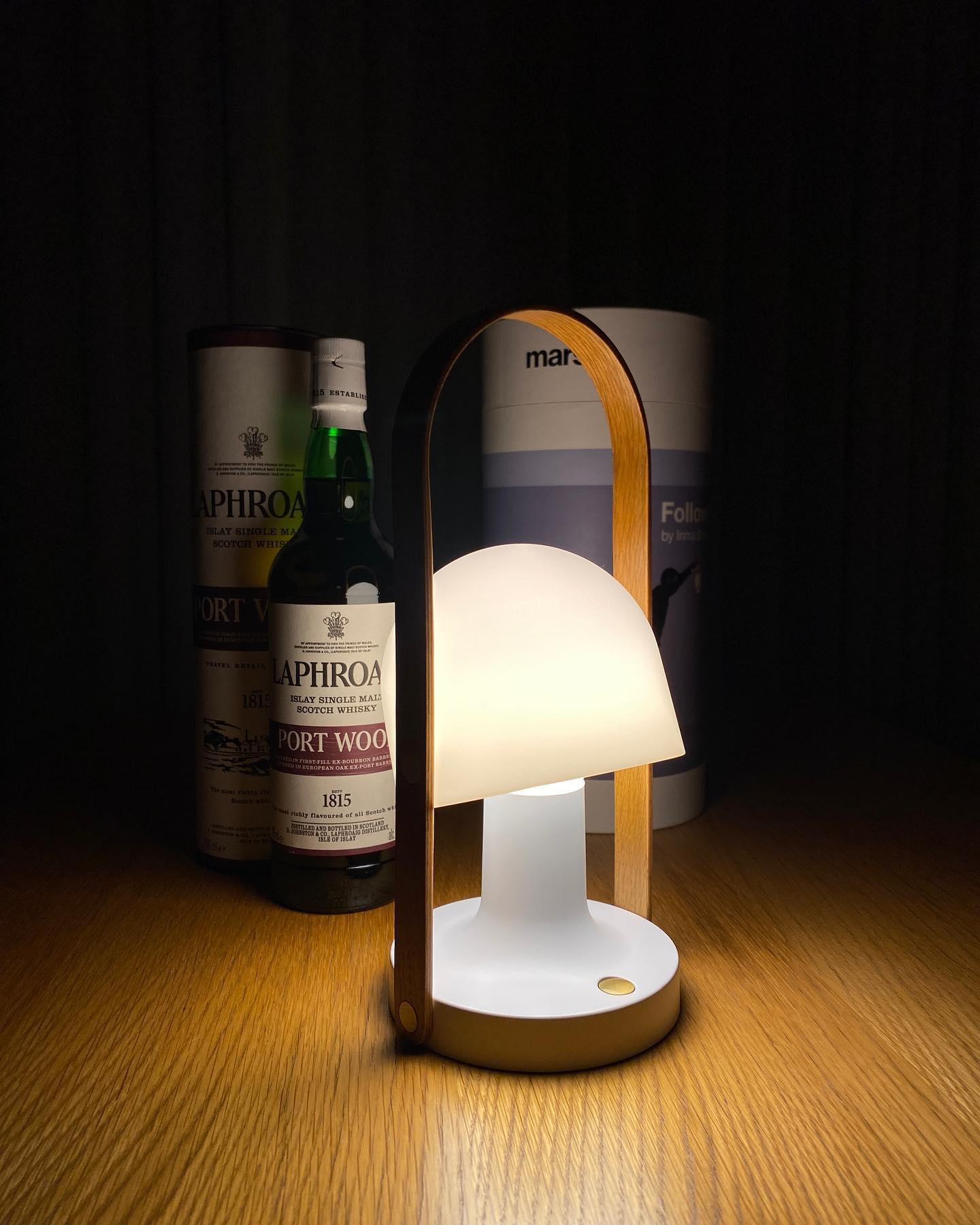 Follow Me Table Lamp | Iron, Glass | Adjustable Light