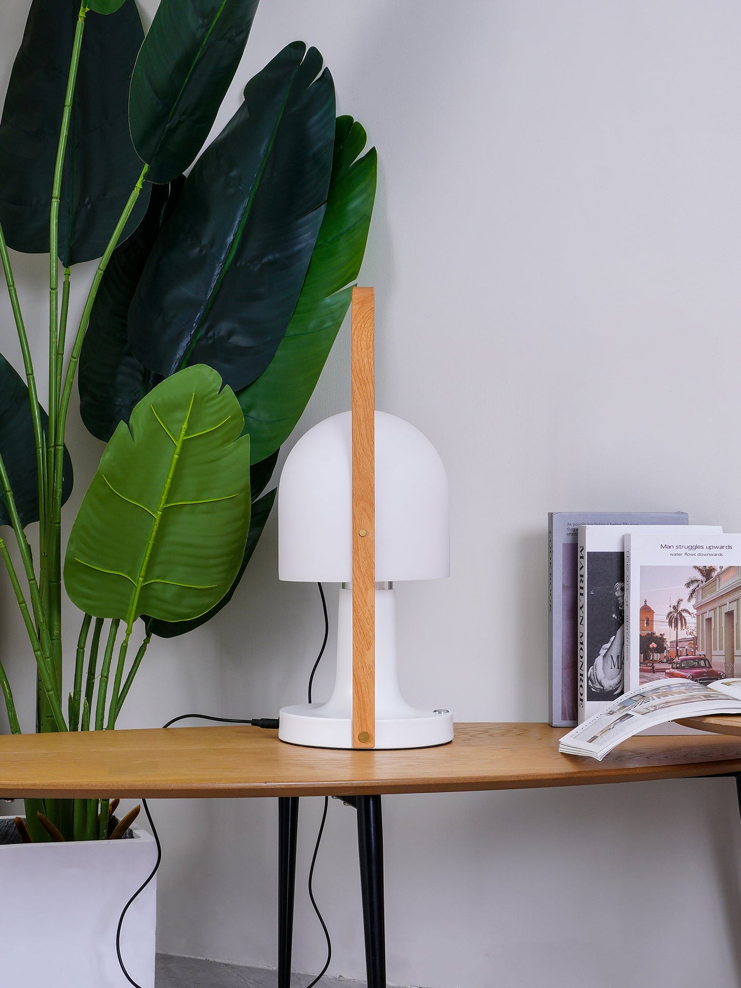 Follow Me Table Lamp | Iron, Glass | Adjustable Light