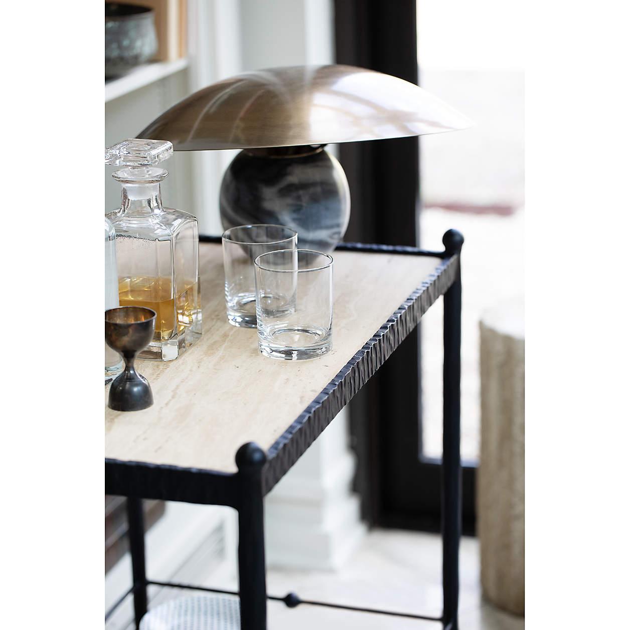 Formosa Marble Table Lamp | Metal & Marble | Bronze Shade