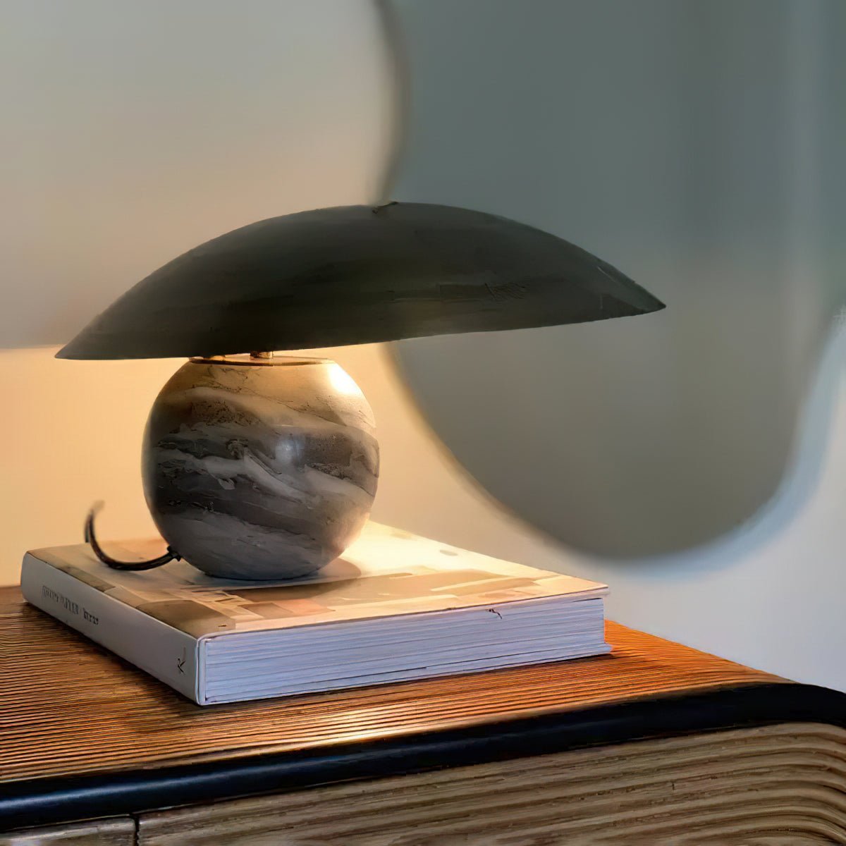 Formosa Marble Table Lamp | Metal & Marble | Bronze Shade