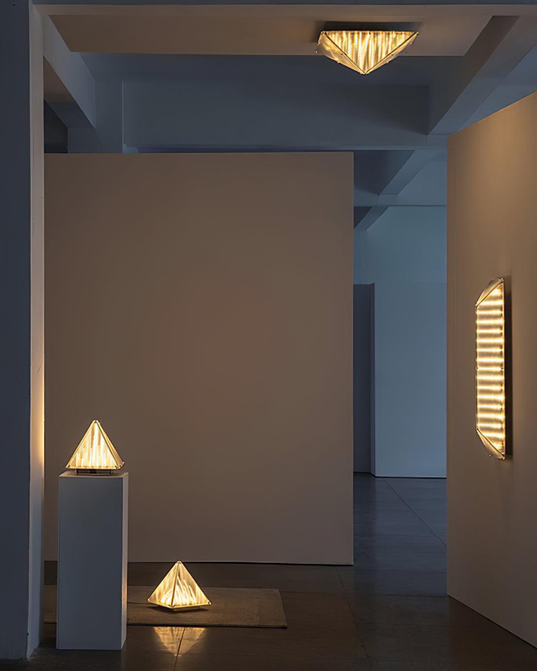 Fragment Table Lamp | Patterned Glass | Chrome