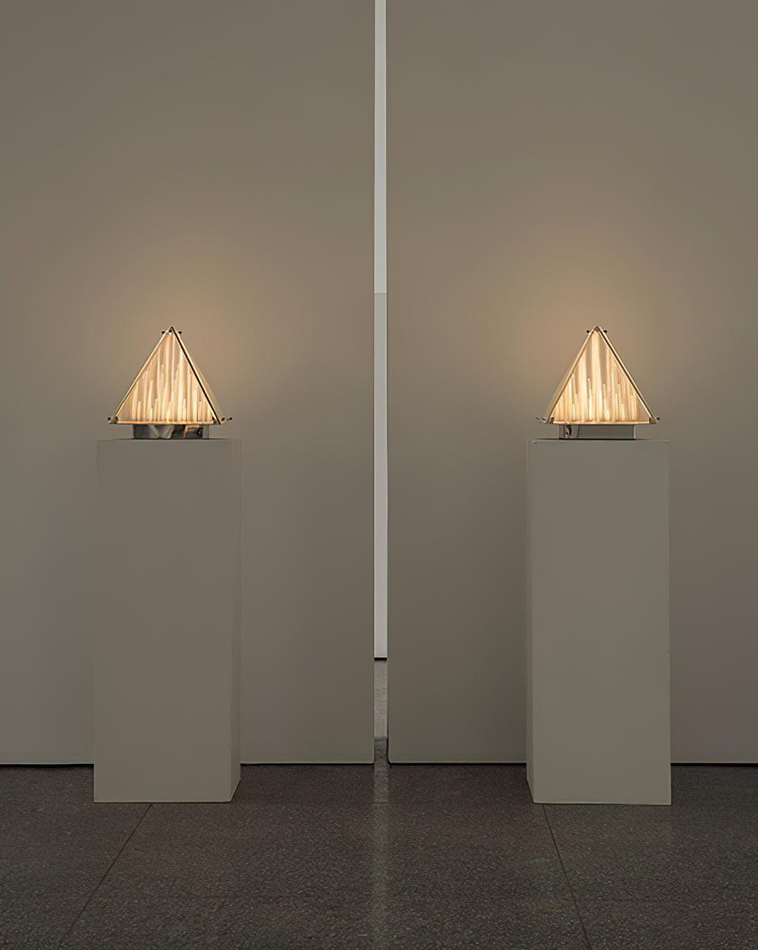 Fragment Table Lamp | Patterned Glass | Chrome