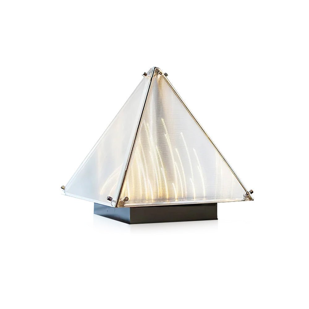 Fragment Table Lamp | Patterned Glass | Chrome