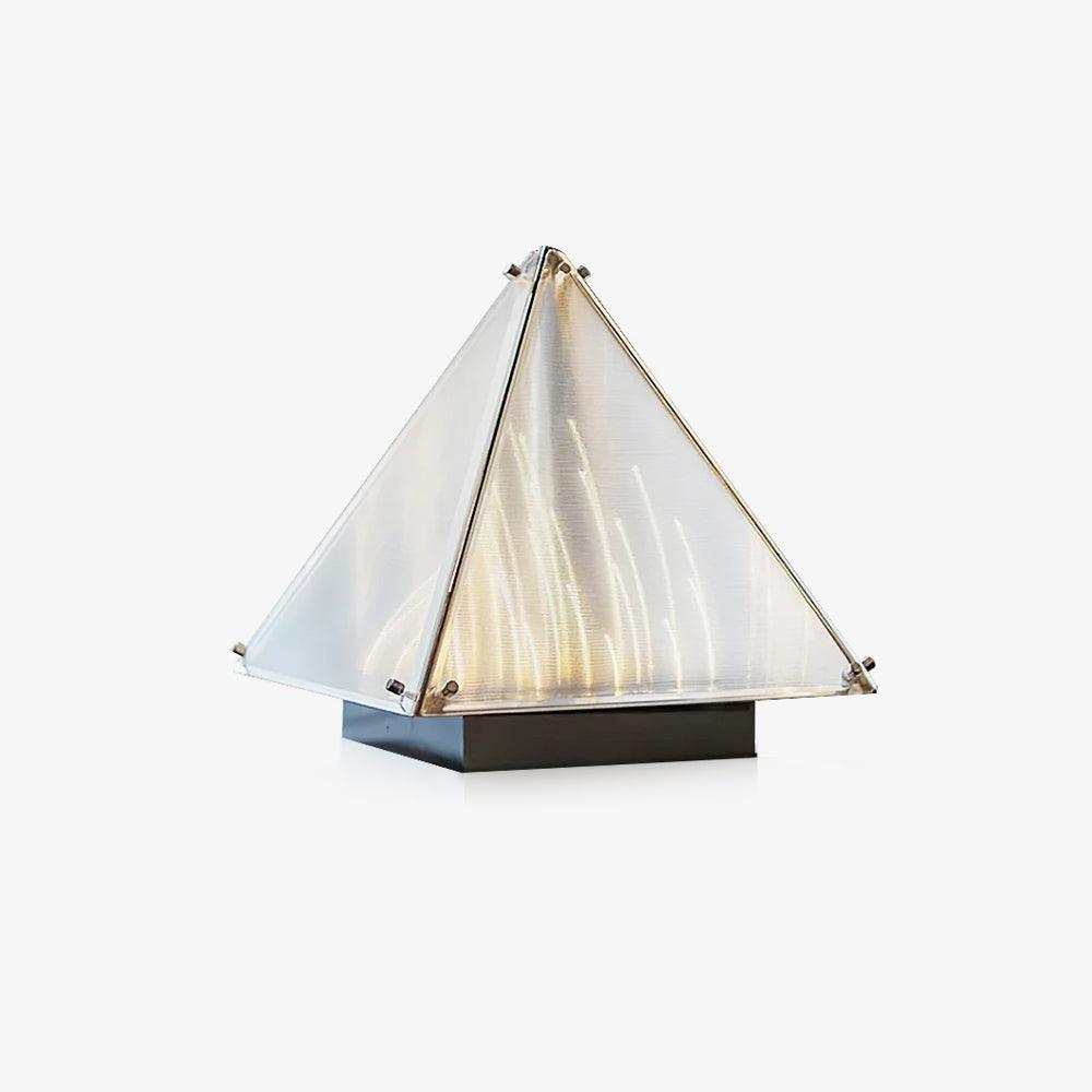 Fragment Table Lamp | Patterned Glass | Chrome