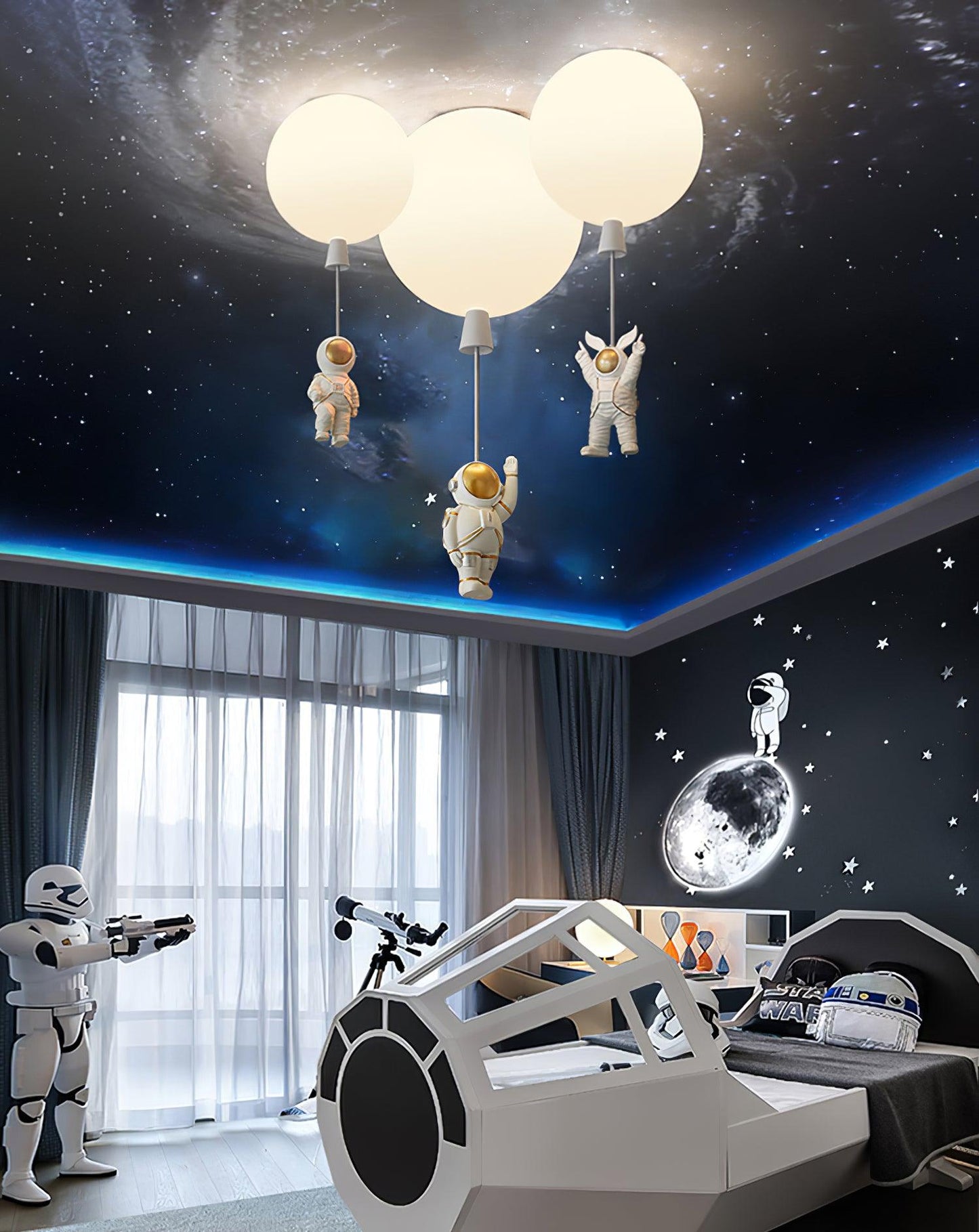 Frosted Balloon Ceiling Light | Acrylic | White