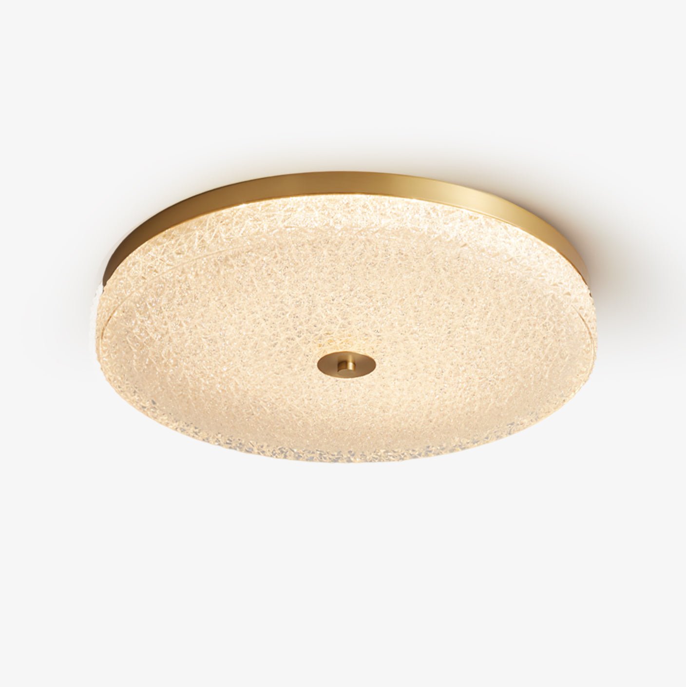 Frosted Dawn Ceiling Light | Brass, Acrylic, Metal | White