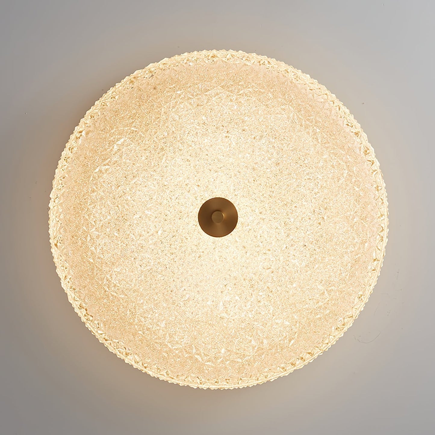 Frosted Dawn Ceiling Light | Brass, Acrylic, Metal | White