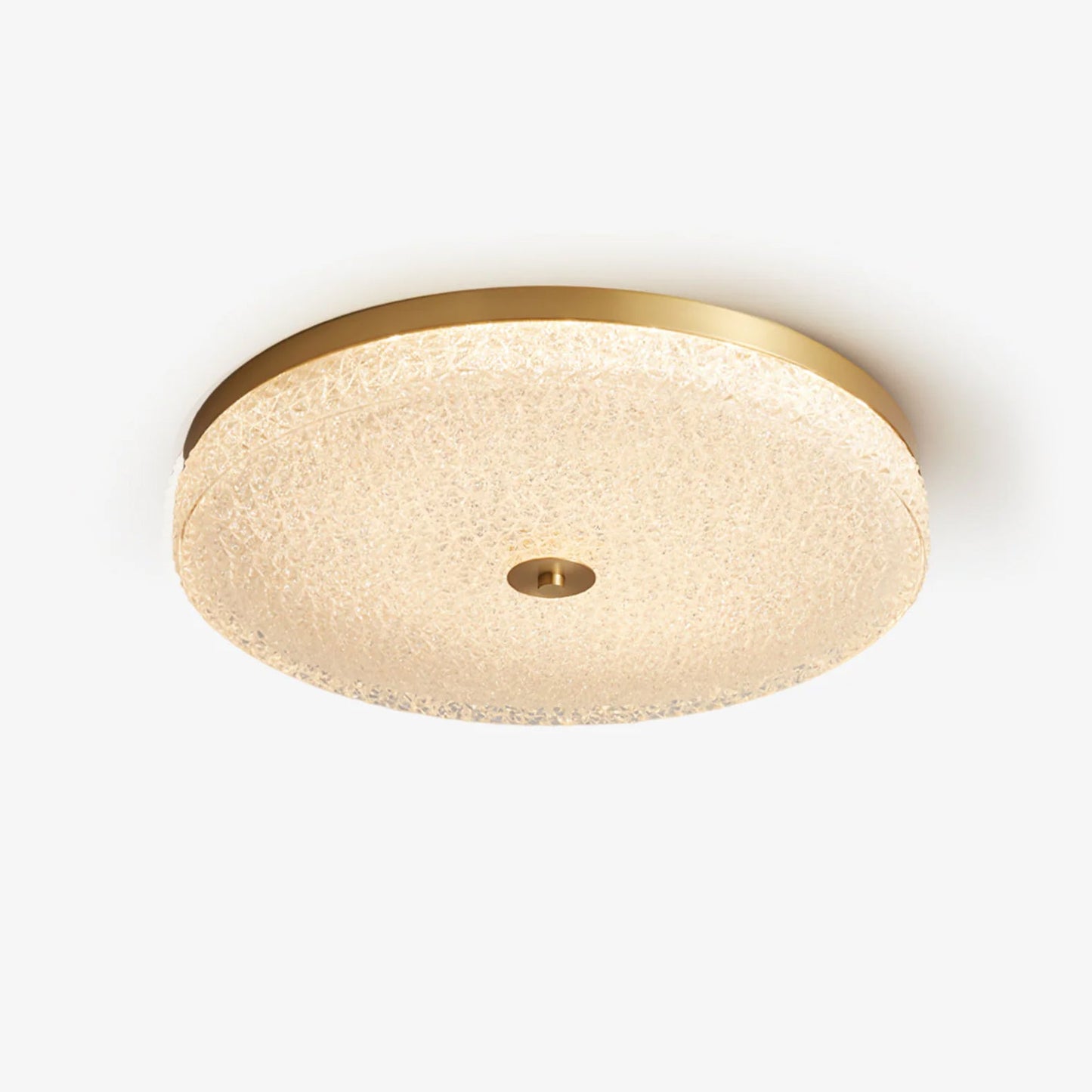 Frosted Dawn Ceiling Light | Brass, Acrylic, Metal | White