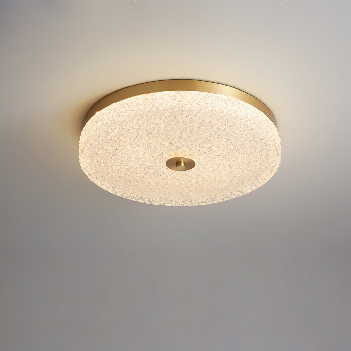 Frosted Dawn Ceiling Light | Brass, Acrylic, Metal | White