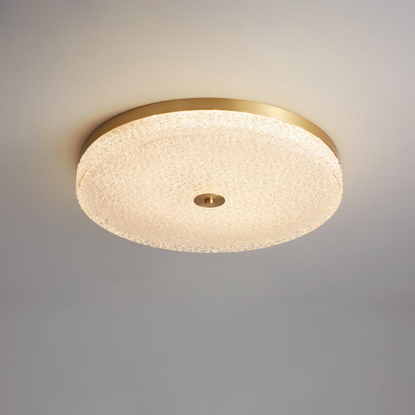 Frosted Dawn Ceiling Light | Brass, Acrylic, Metal | White