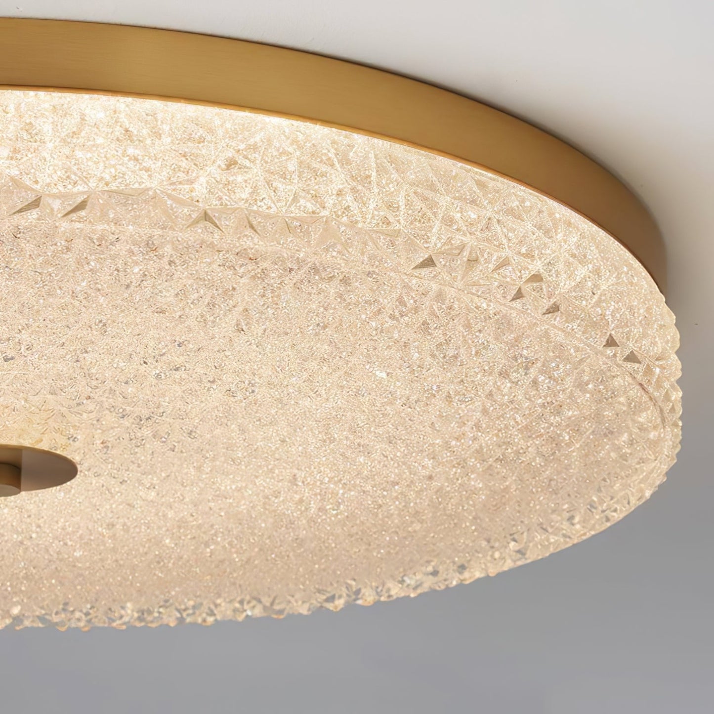 Frosted Dawn Ceiling Light | Brass, Acrylic, Metal | White