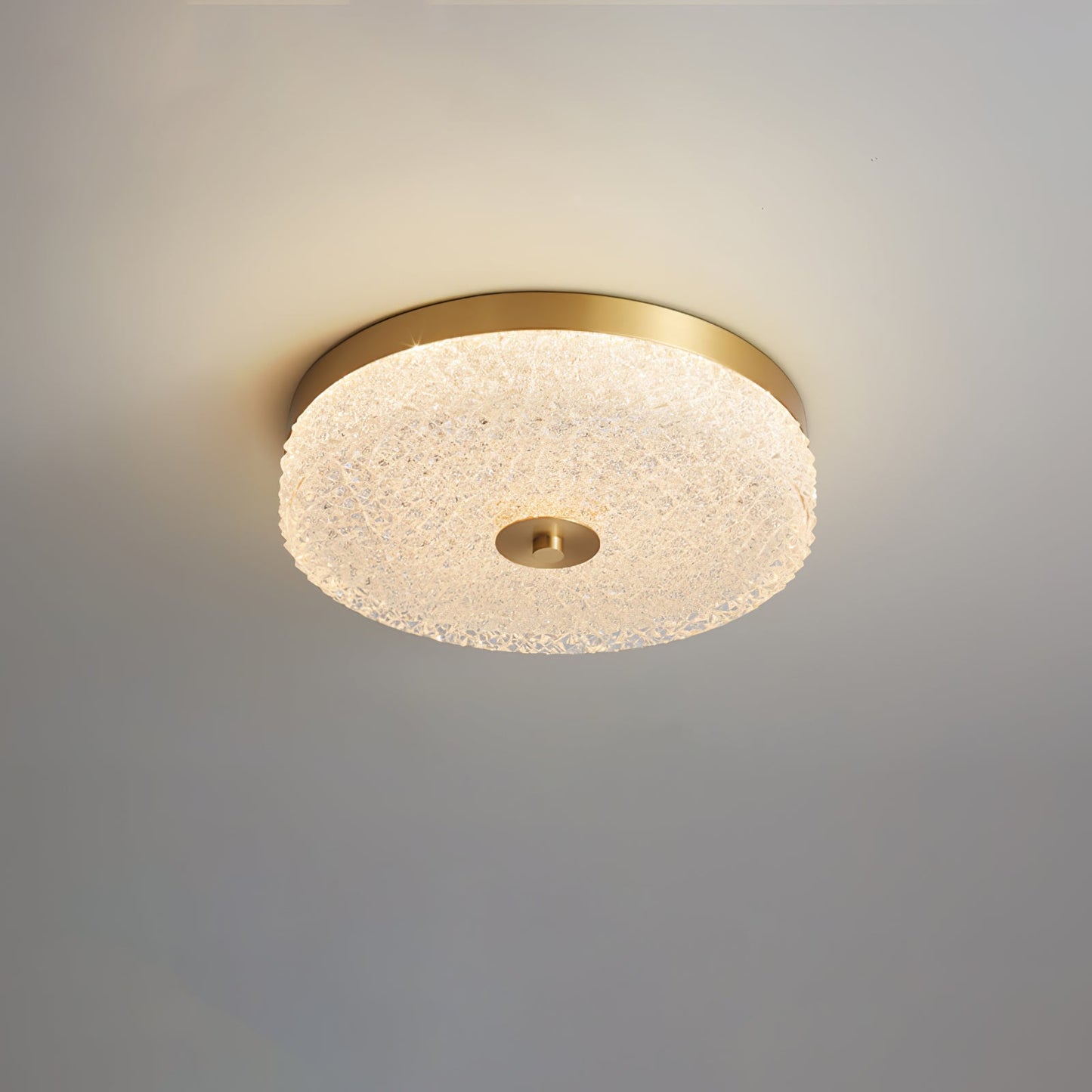 Frosted Dawn Ceiling Light | Brass, Acrylic, Metal | White