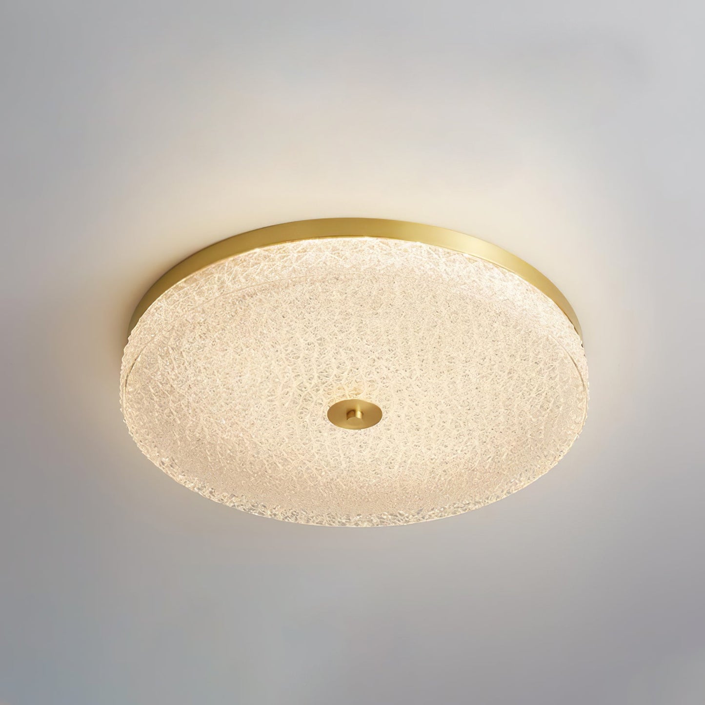 Frosted Dawn Ceiling Light | Brass, Acrylic, Metal | White