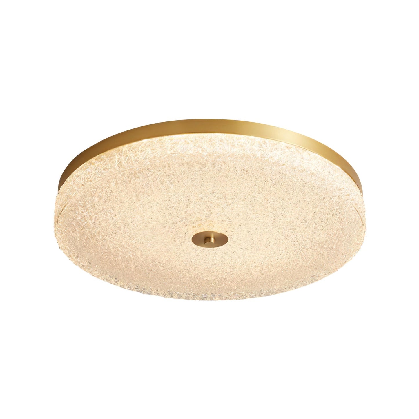 Frosted Dawn Ceiling Light | Brass, Acrylic, Metal | White