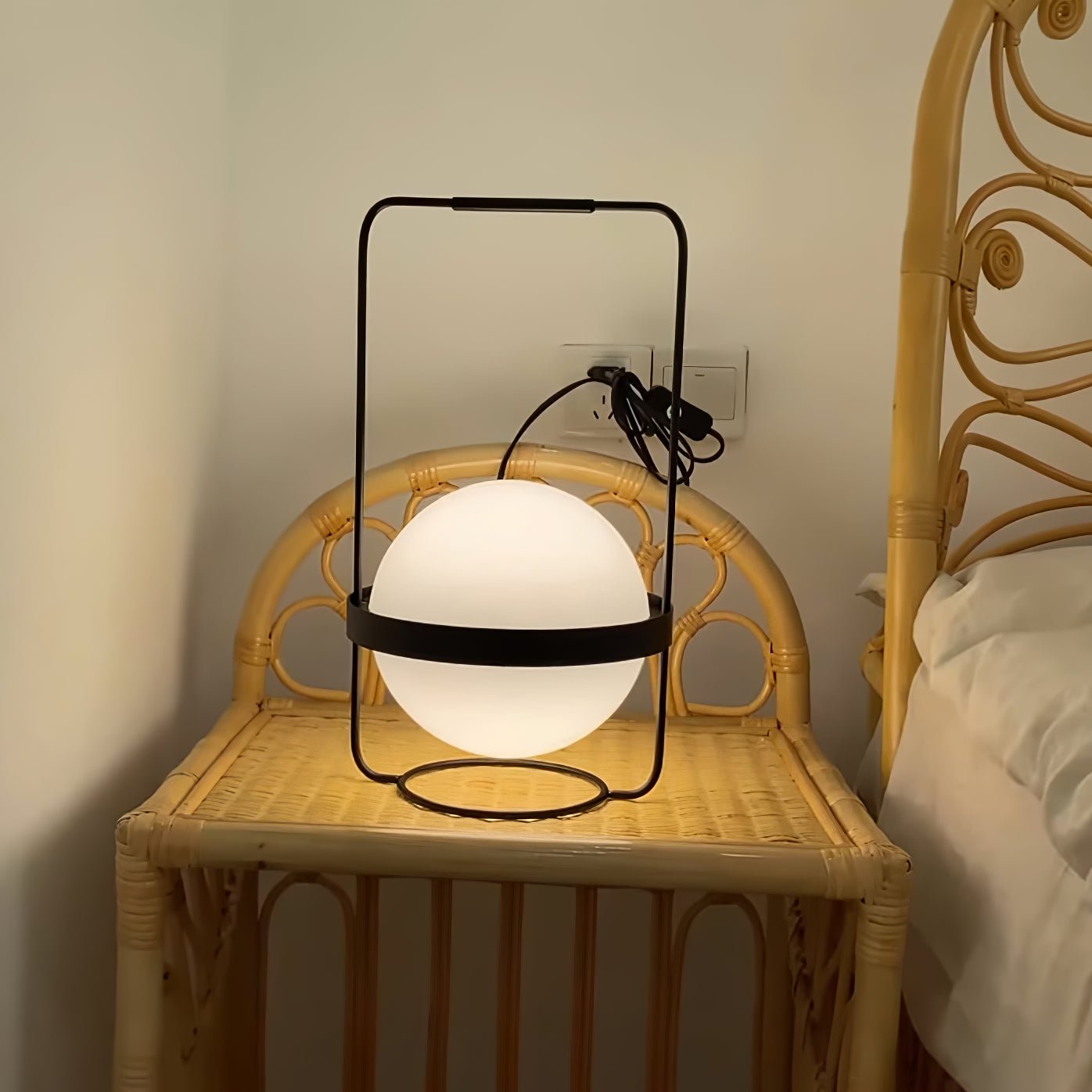 Gardens Table Lamp | Metal, Acrylic | Black