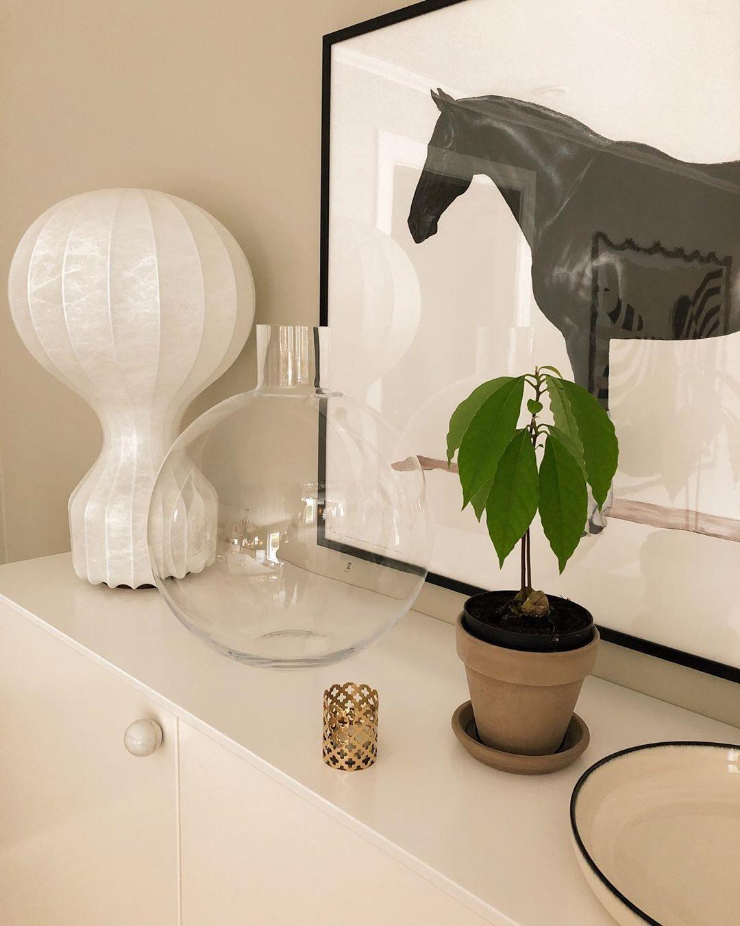Hot Air Balloon Table Lamp | Steel & Cocoon Design | White Shade