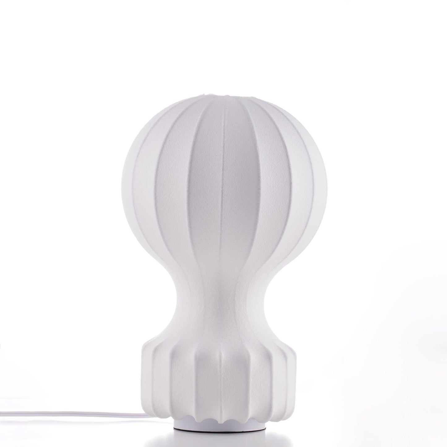 Hot Air Balloon Table Lamp | Steel & Cocoon Design | White Shade