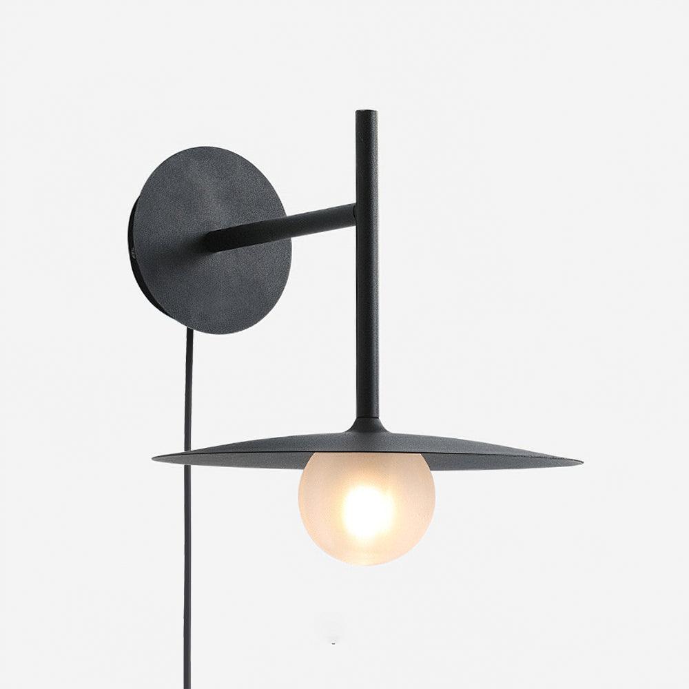 Gea Iron Wall Lamp | Metal, Iron, Glass | White, Black, Gray