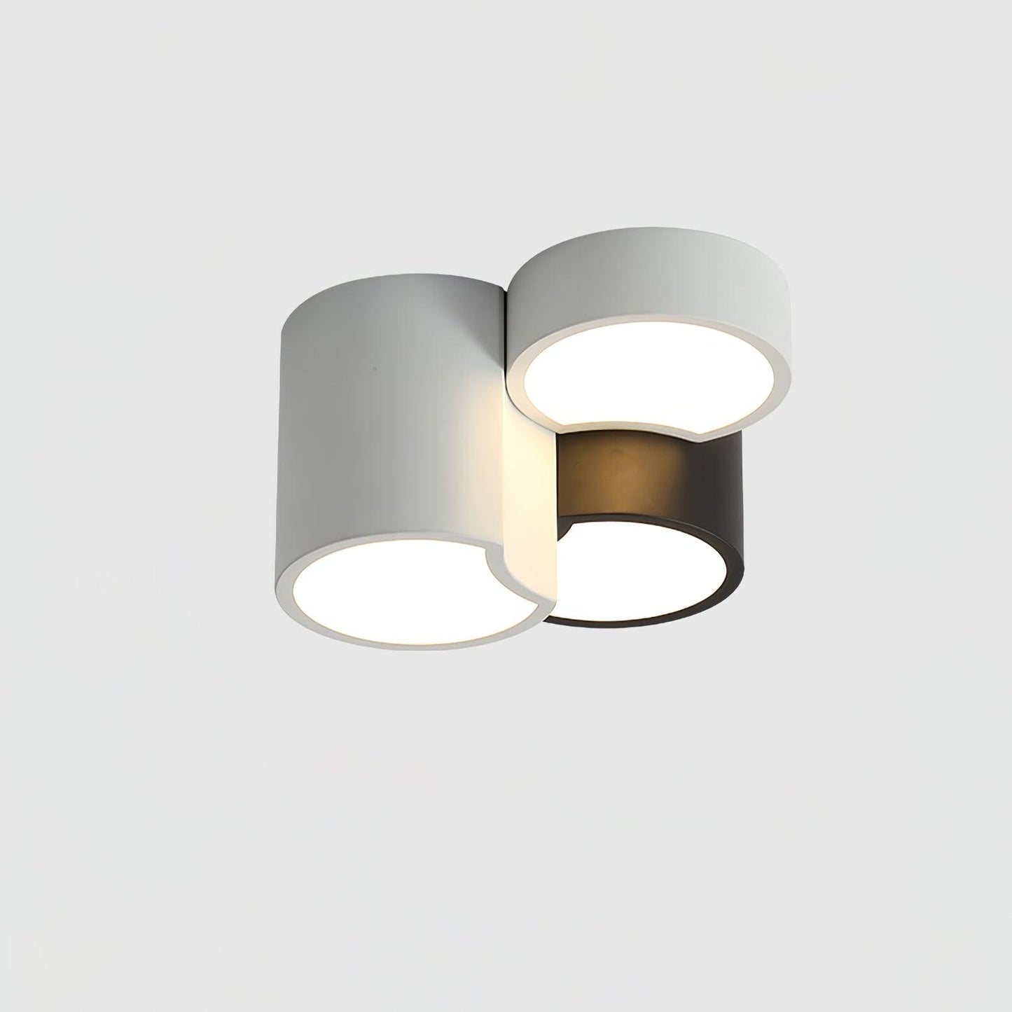 Geometric Ceiling Light | LED Dimming | White & Black