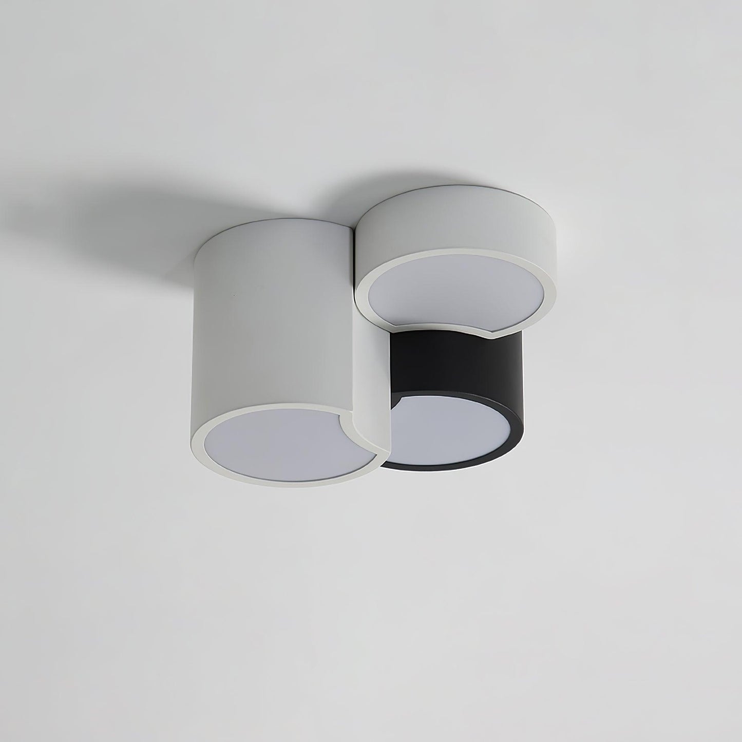 Geometric Ceiling Light | LED Dimming | White & Black