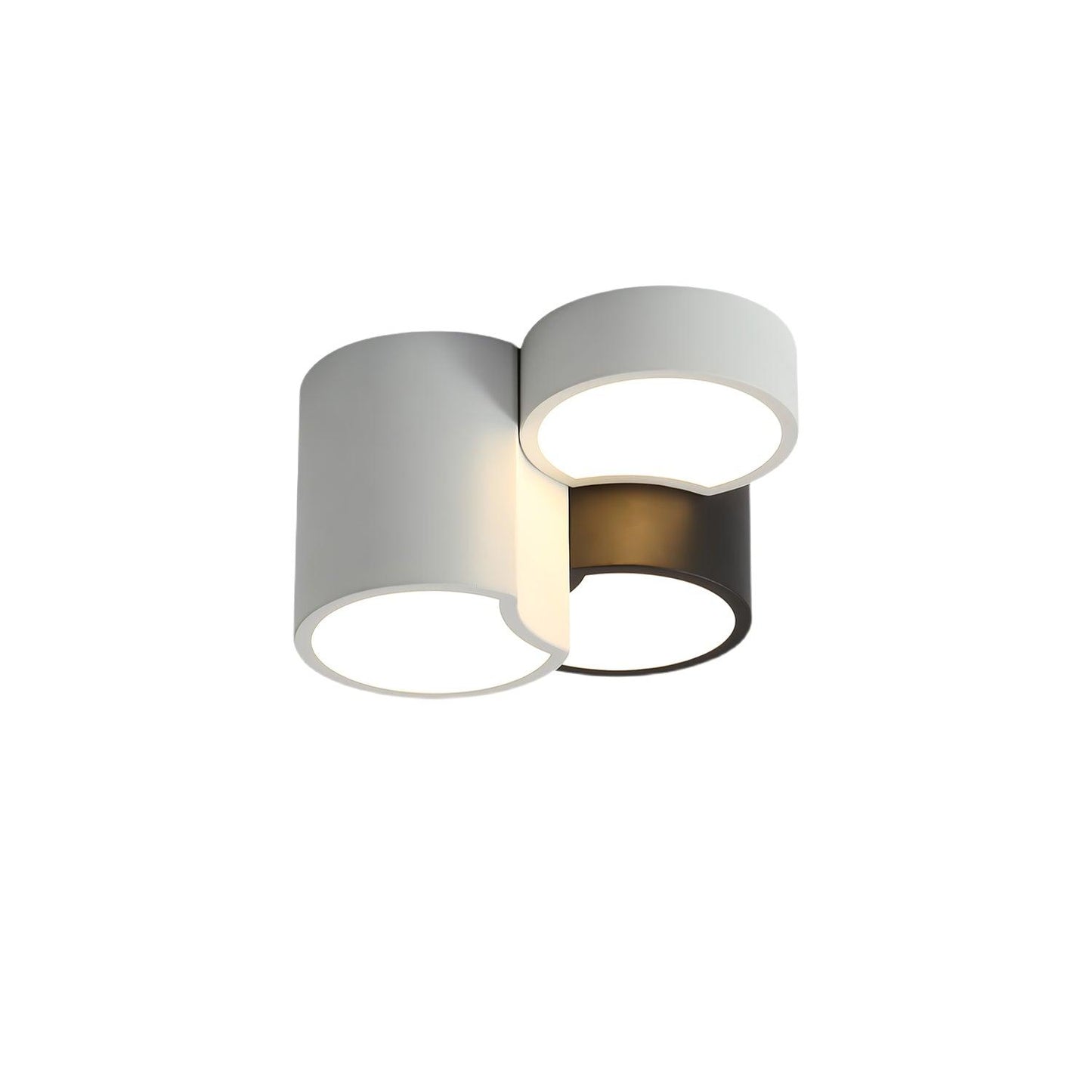 Geometric Ceiling Light | LED Dimming | White & Black