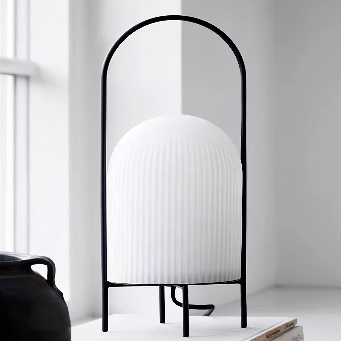 Ghost Table Lamp | Metal & Glass | White