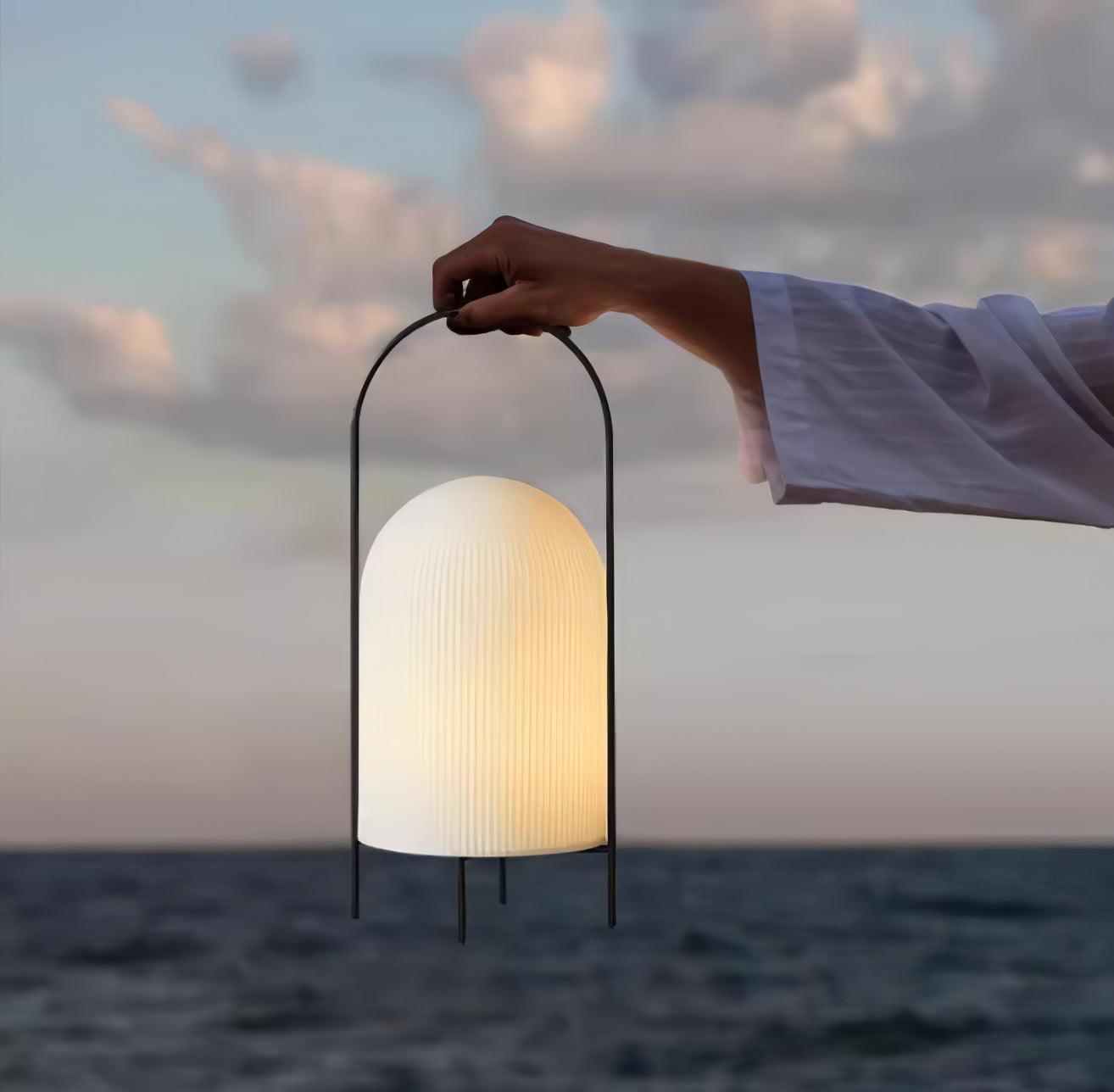 Ghost Table Lamp | Metal & Glass | White