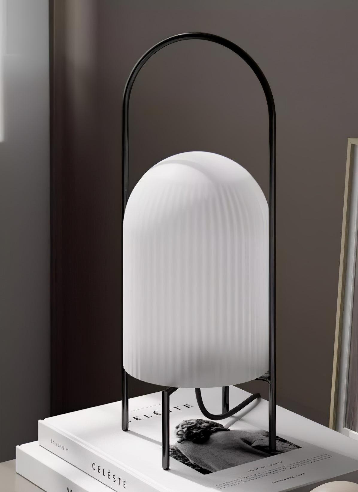 Ghost Table Lamp | Metal & Glass | White