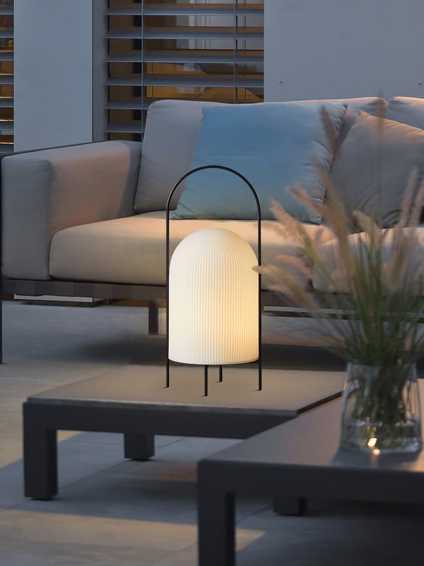 Ghost Table Lamp | Metal & Glass | White