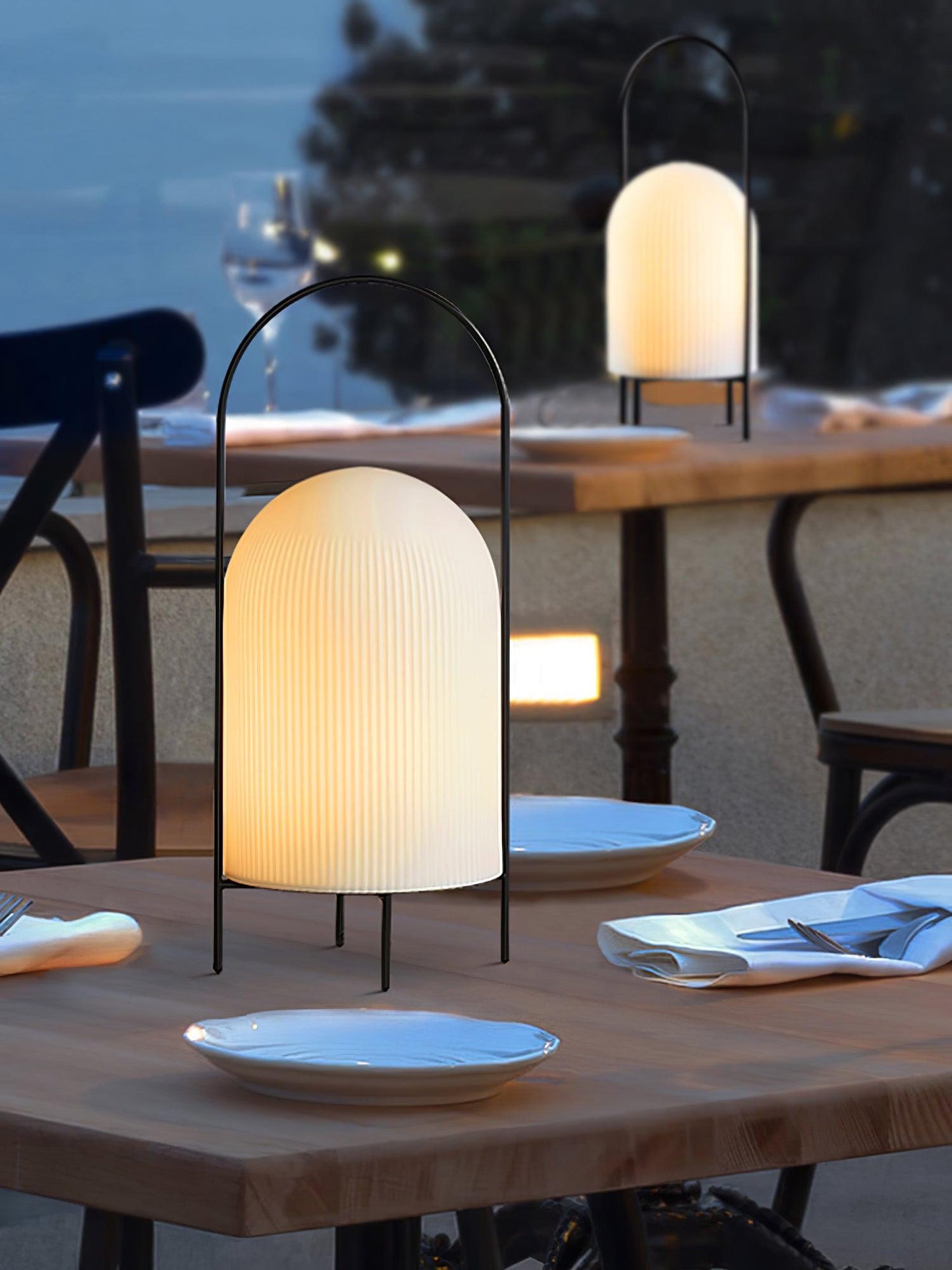 Ghost Table Lamp | Metal & Glass | White