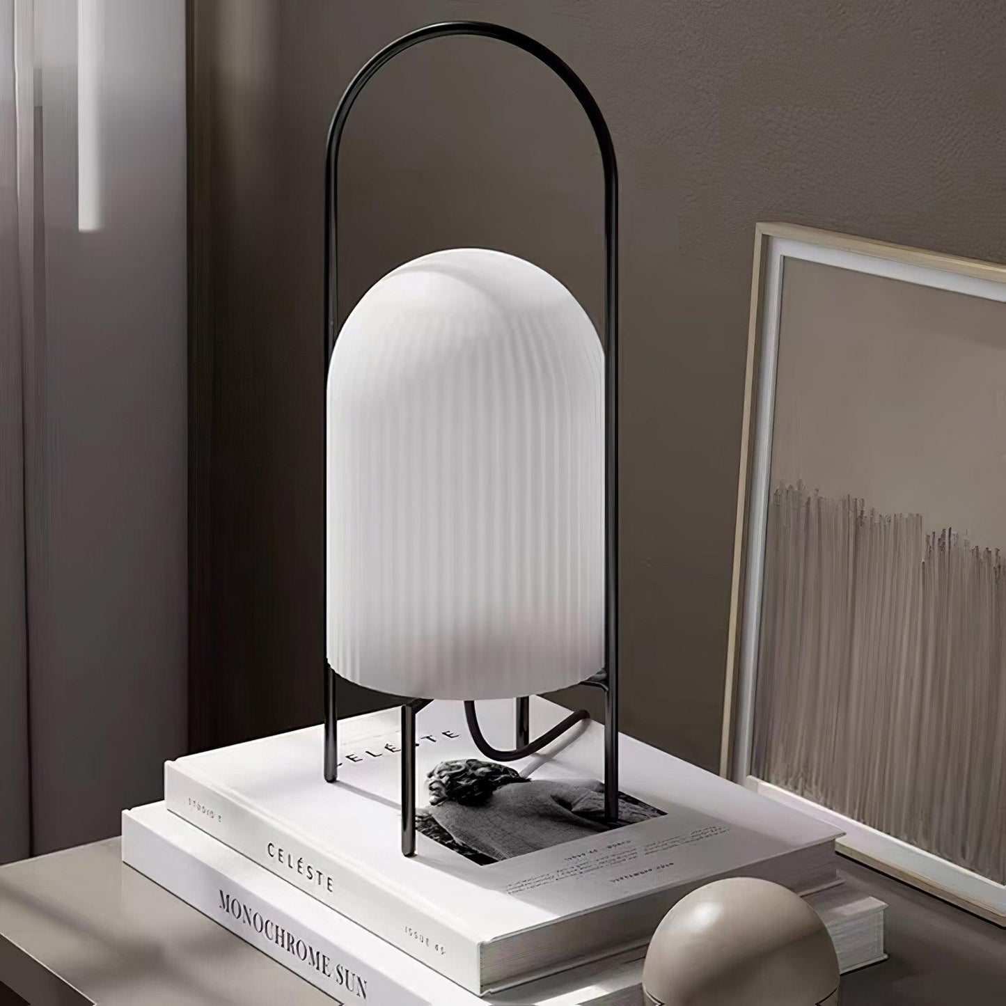 Ghost Table Lamp | Metal & Glass | White