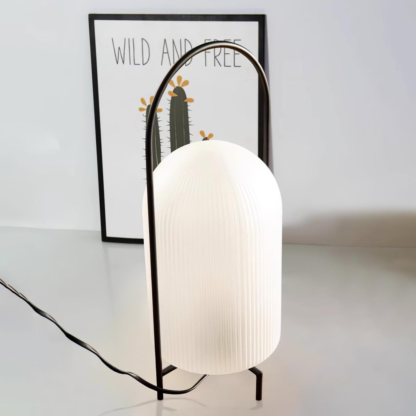 Ghost Table Lamp | Metal & Glass | White