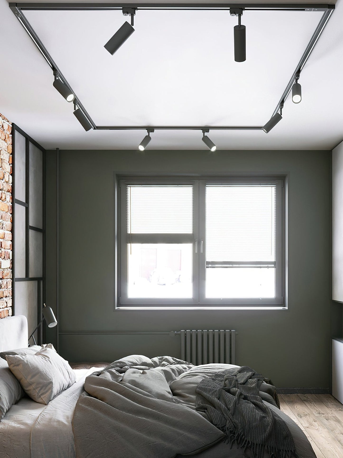Gilded Rail Track Light | Metal & Aluminum | Black, White