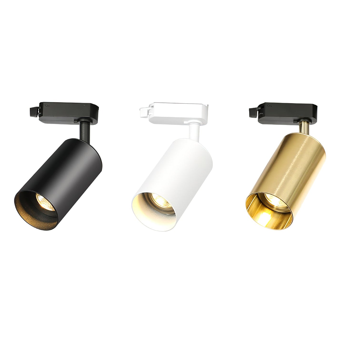 Gilded Rail Track Light | Metal & Aluminum | Black, White