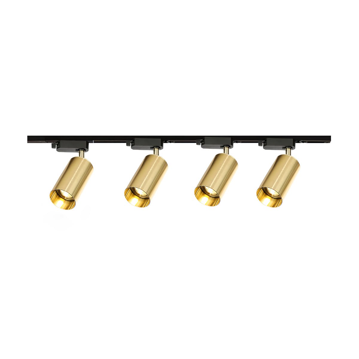 Gilded Rail Track Light | Metal & Aluminum | Black, White