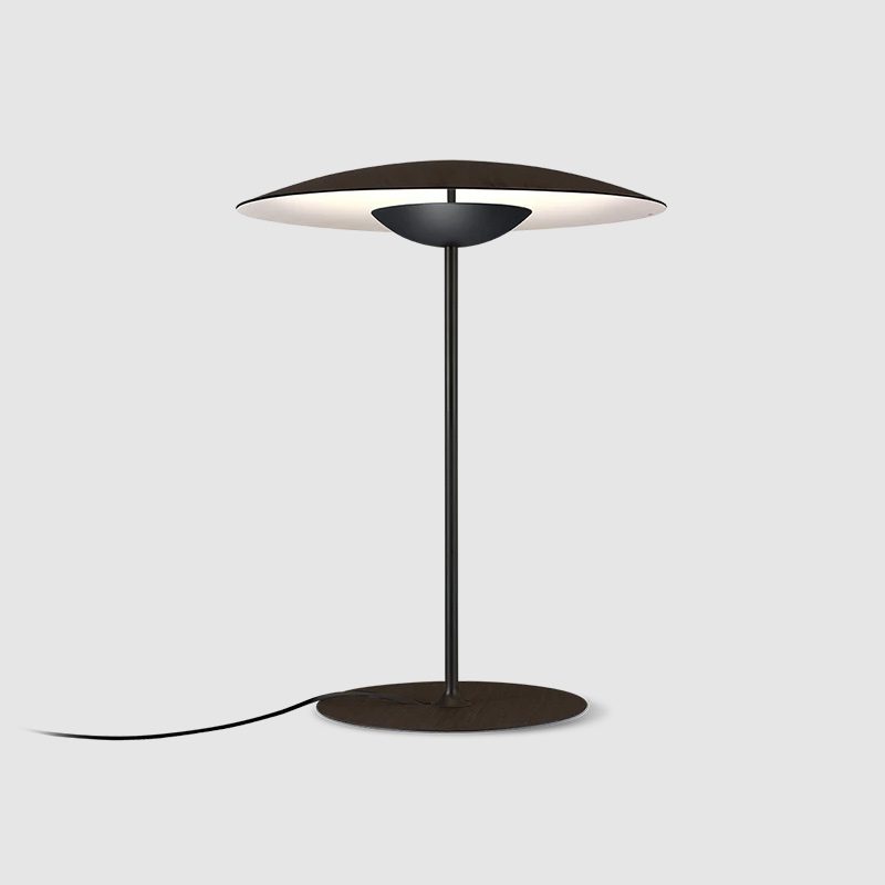 Ginger Table Light | Metal | Woodgrain and Matt Black